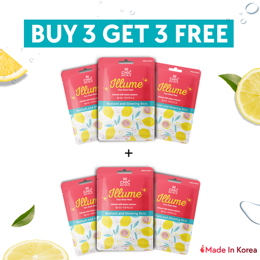 Illume – Collagen Peptides + Niacinamide Face Sheet Mask - Lemon
