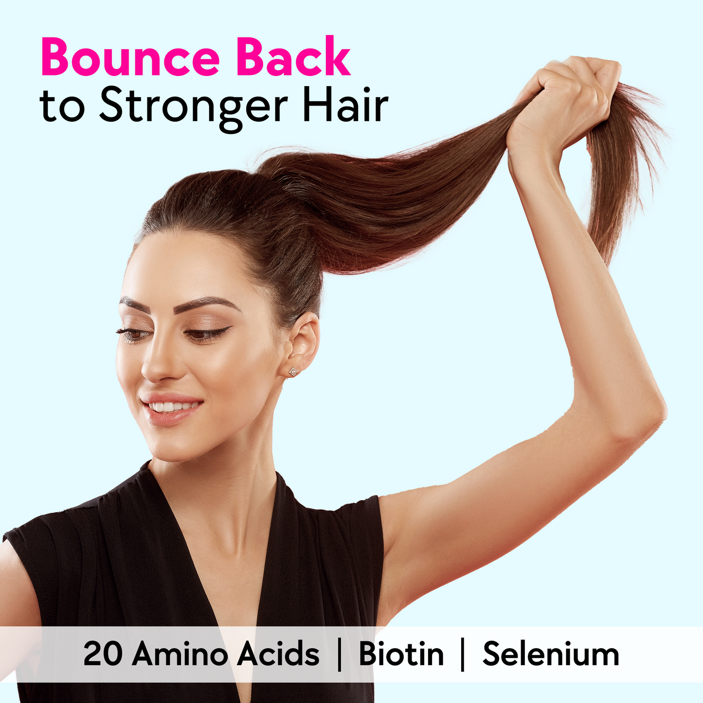 Bounce – Keratin Boosters & Biotin for Hair Growth & Hair Fall Control - Mango