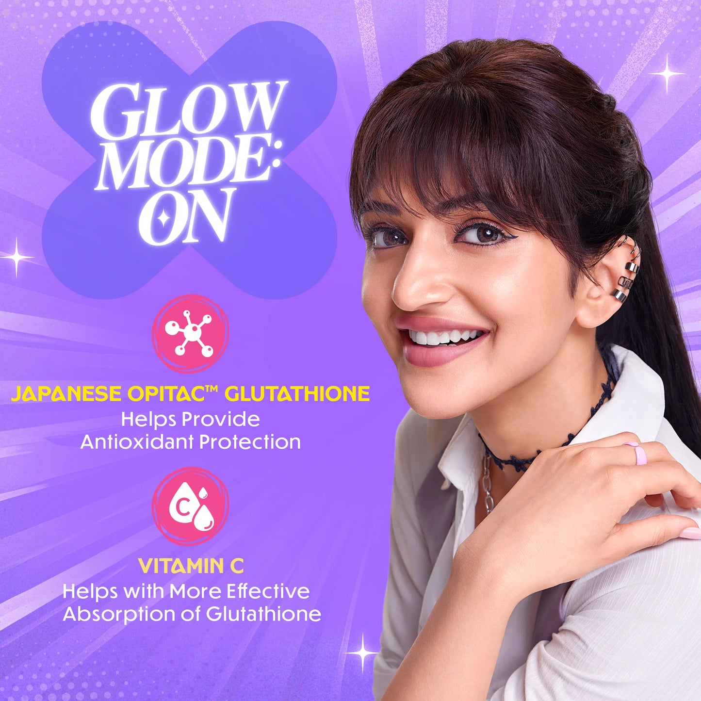 Glow – Glutathione Tablets for Skin Glow & Even-Toned Skin - Orange