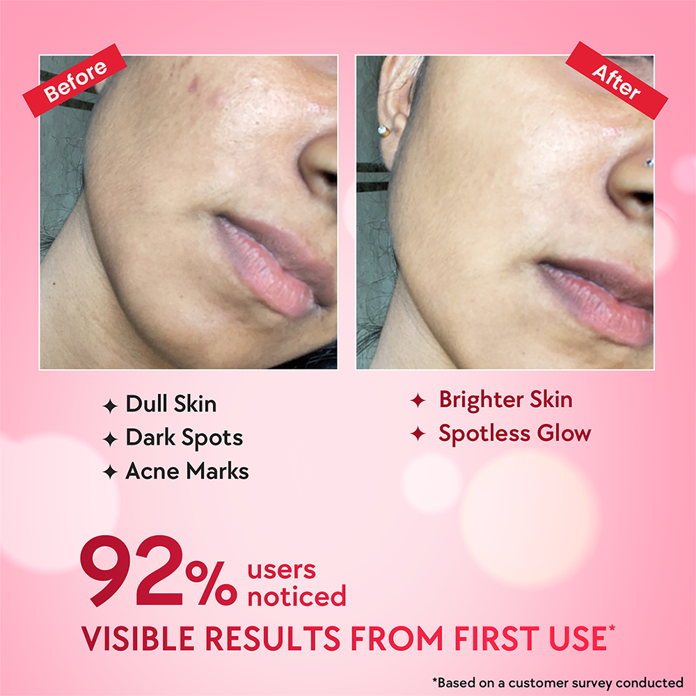Outshine Korean Face Serum + Make up Pouch