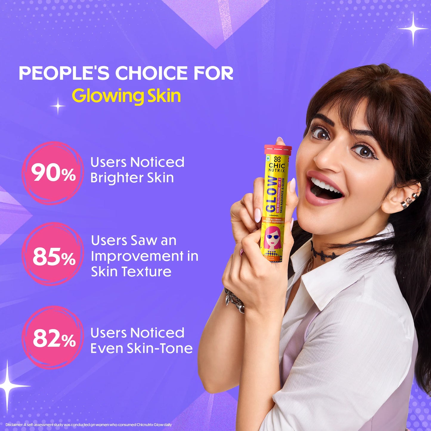 Glow – Glutathione Tablets for Skin Glow & Even-Toned Skin - Orange