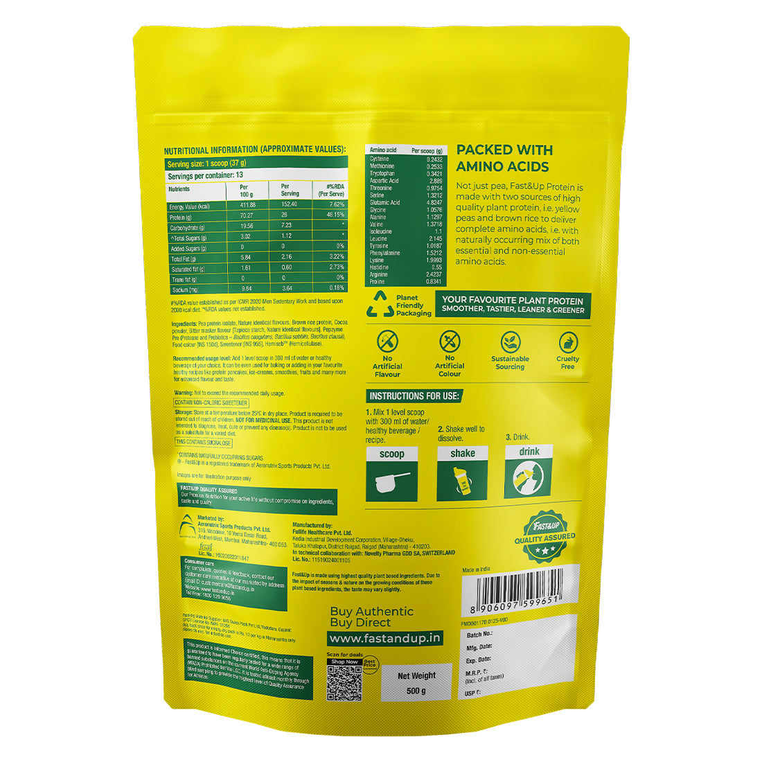 Plant Protein - Rich Chocolate – 500gms