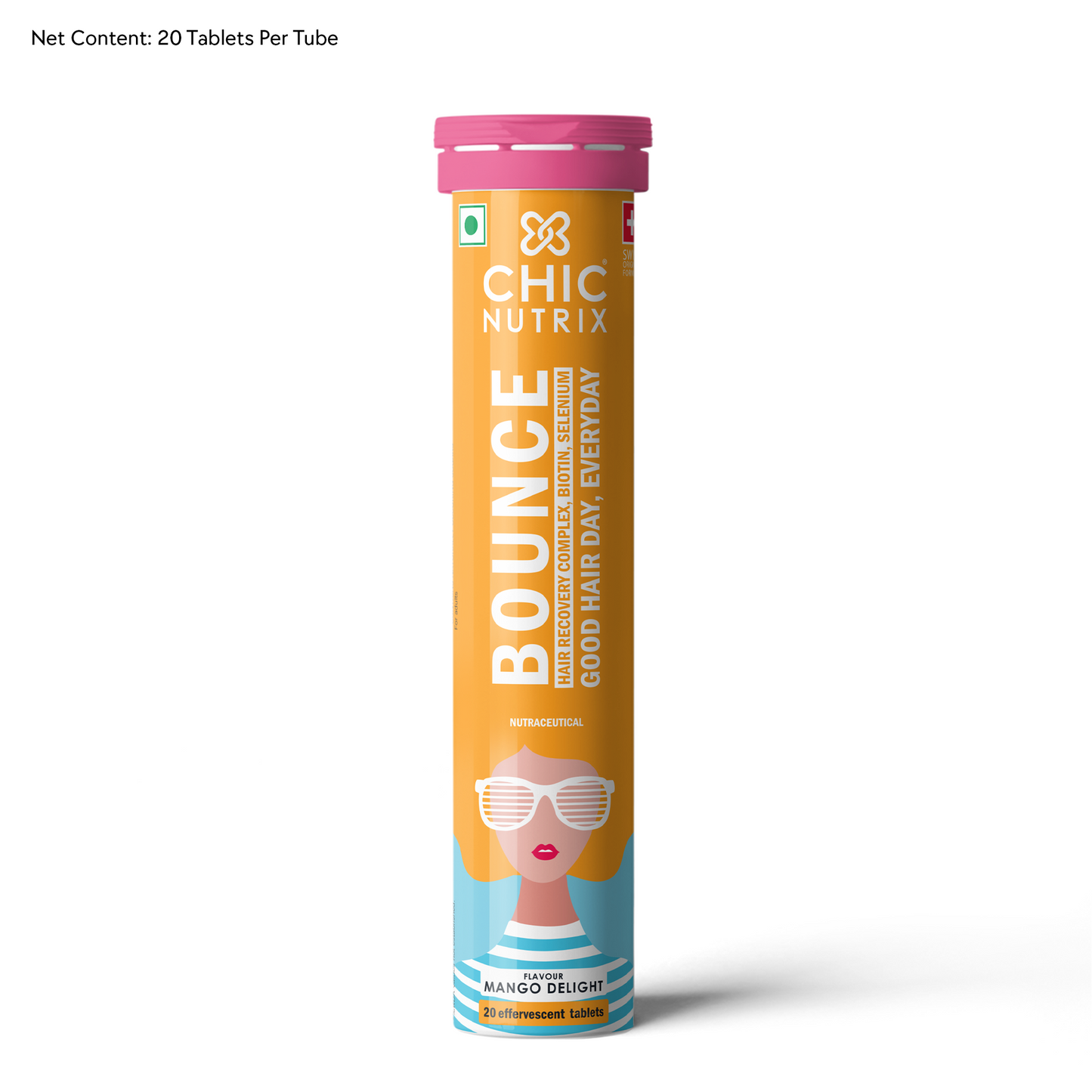 Bounce – Keratin Boosters & Biotin for Hair Growth & Hair Fall Control - Mango