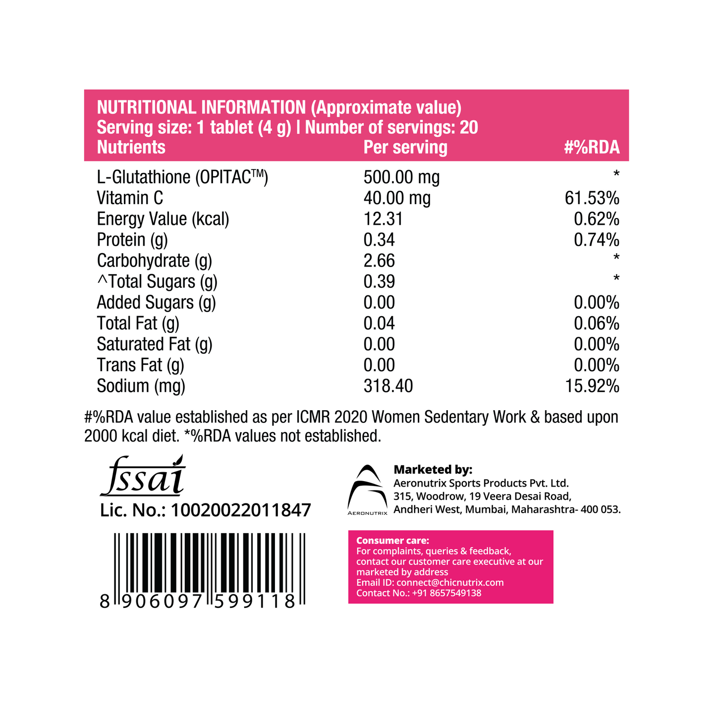 Glow – Glutathione Tablets for Skin Glow & Even-Toned Skin - Blackcurrent