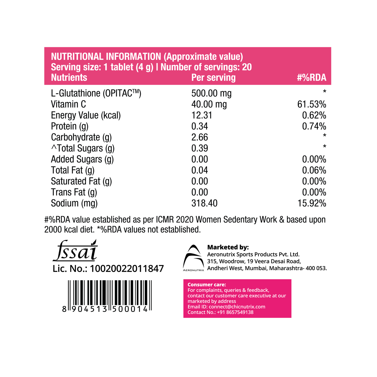 Glow – Glutathione Tablets for Skin Glow & Even-Toned Skin - Orange