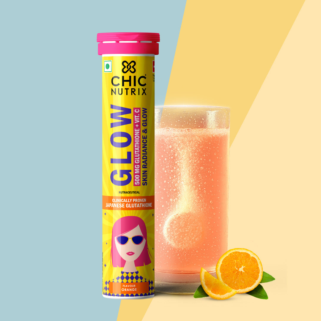 Glow – Glutathione Tablets for Skin Glow & Even-Toned Skin - Orange