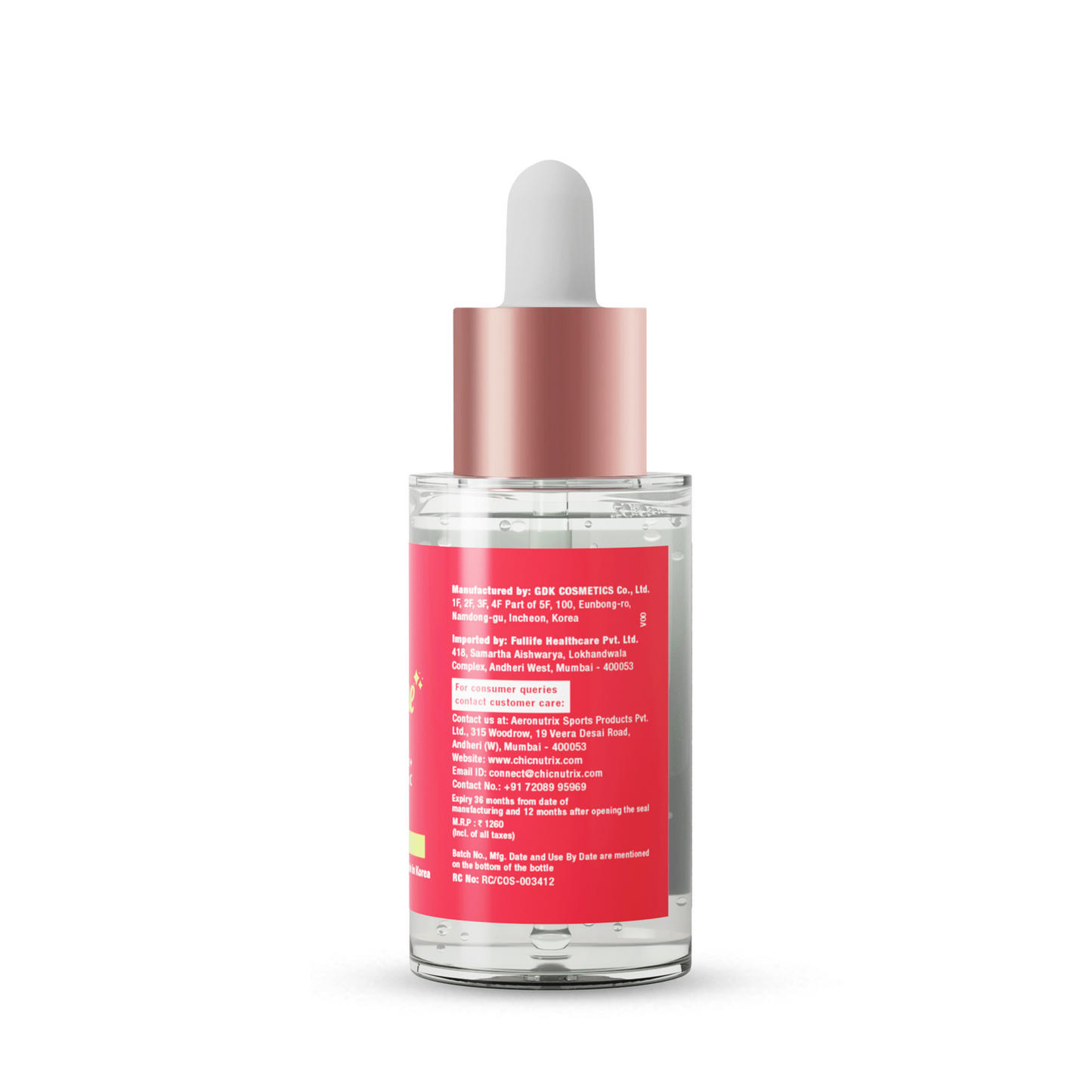 Outshine Korean Face Serum – Fades Dark Spots & Brightens Skin with Glutathione, Niacinamide & Vitamin C