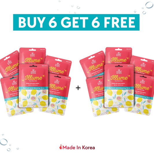 Illume – Collagen Peptides + Niacinamide Face Sheet Mask - Lemon