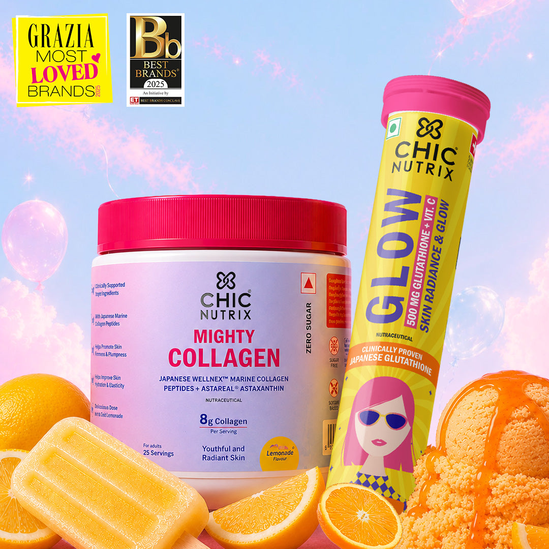 Chicnutrix Glow Orange with Mighty Collagen Combo Chicnutrix Glow Orange with Mighty Collagen Combo