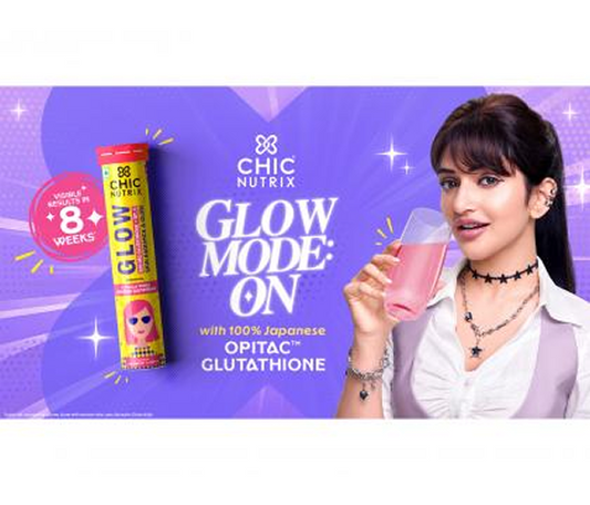 Sreeleela Shines in Chicnutrix's 'Glow Mode On' Campaign, Blending Science with Beauty