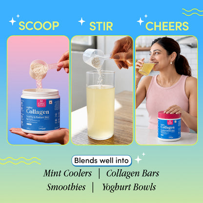 Mighty Collagen - Marine Collagen Supplement for Youthful Skin - Lemonade