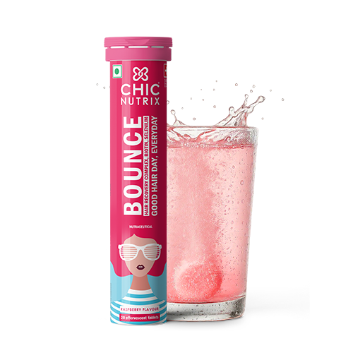 Bounce – Keratin Boosters & Biotin for Hair Growth & Hair Fall Control - Raspberry