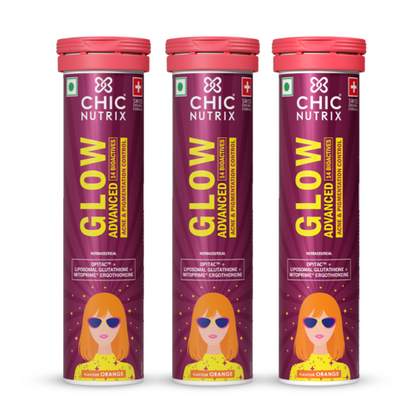 Chicnutrix Glow Advanced – Liposomal Glutathione, Ergothioneine & Strong Antioxidant Formula for Uneven Skin Tone