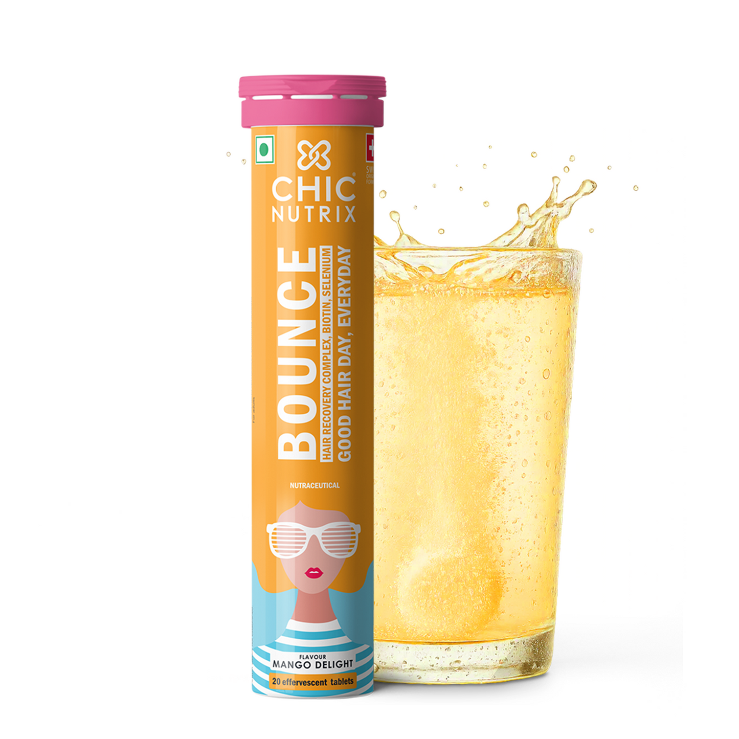 Bounce – Keratin Boosters & Biotin for Hair Growth & Hair Fall Control - Mango