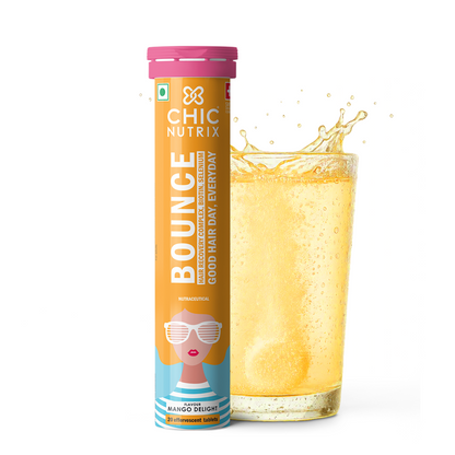 Bounce – Keratin Boosters & Biotin for Hair Growth & Hair Fall Control - Mango