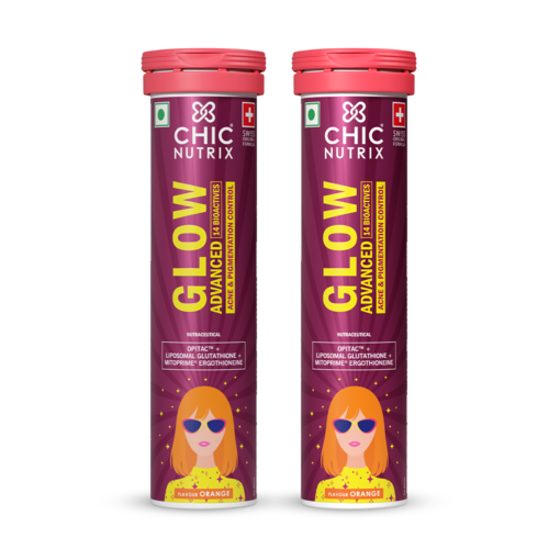 Chicnutrix Glow Advanced – Liposomal Glutathione, Ergothioneine & Strong Antioxidant Formula for Uneven Skin Tone