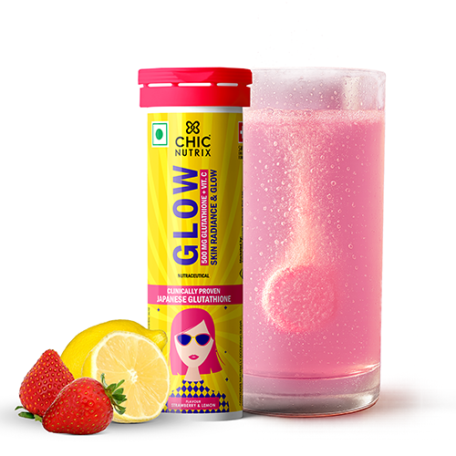 Glow – Glutathione Tablets for Skin Glow & Even-Toned Skin - Strawberry & Lemon