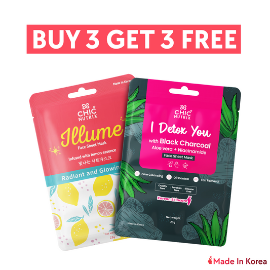 Illume – Black Charcoal + Collagen Peptides + Niacinamide Face Sheet Mask