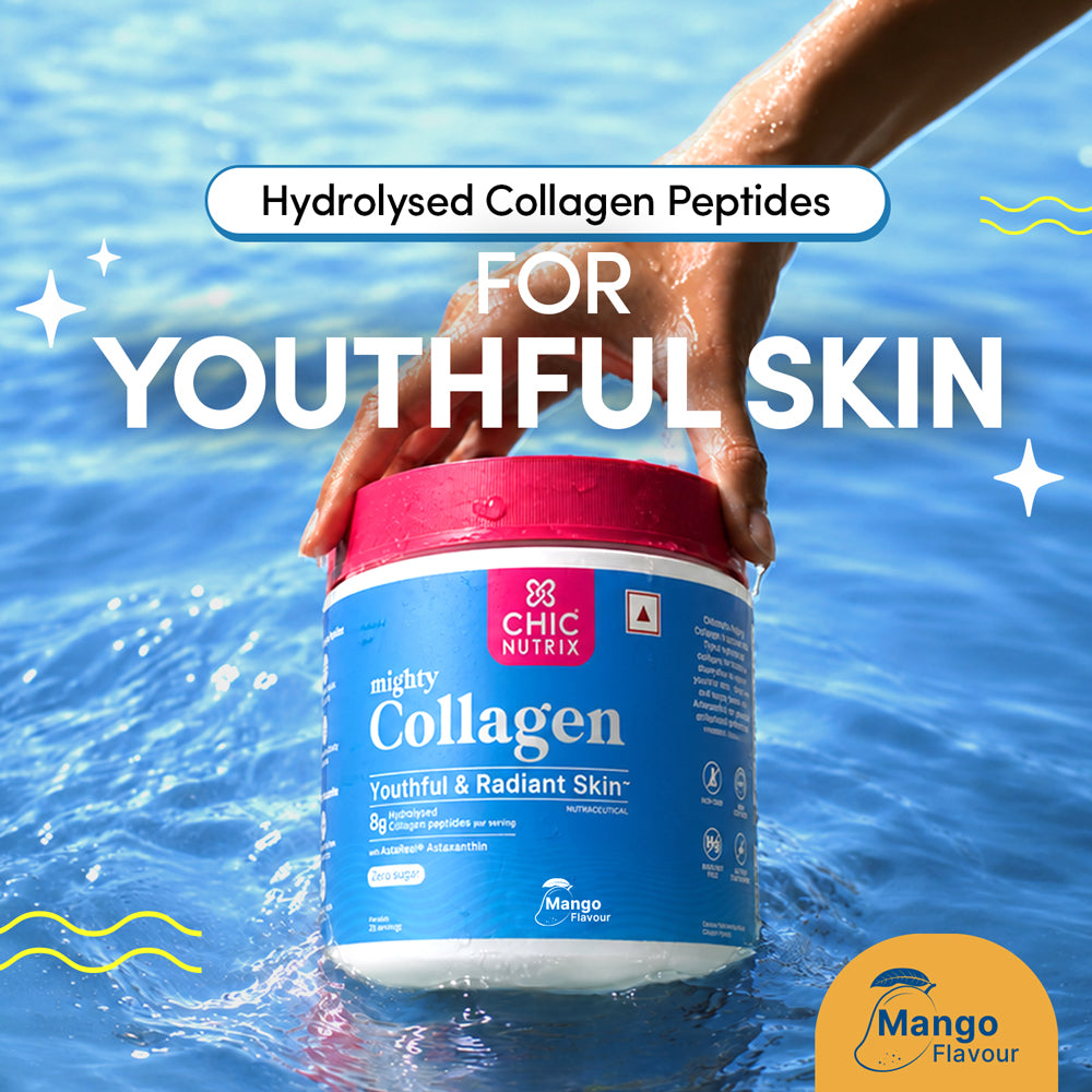 Mighty Collagen - Marine Collagen Supplement for Youthful Skin - Mango