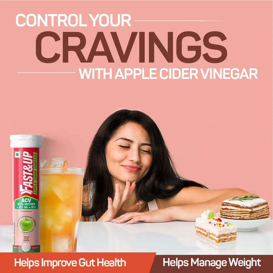 Fast&Up Apple Cider Vinegar - Green Apple