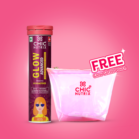 Chicnutrix Glow Advanced – Liposomal Glutathione, Ergothioneine & Strong Antioxidant Formula for Uneven Skin Tone