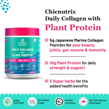 8g Marine collagen + Plant Protein Combo