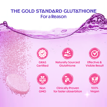 Glow – Glutathione Tablets for Skin Glow & Even-Toned Skin - Strawberry & Lemon