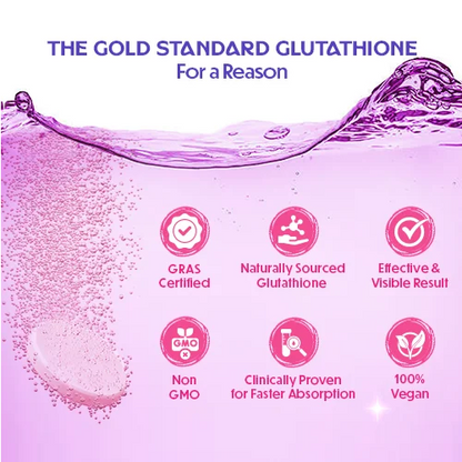 Glow – Glutathione Tablets for Skin Glow & Even-Toned Skin - Blackcurrent
