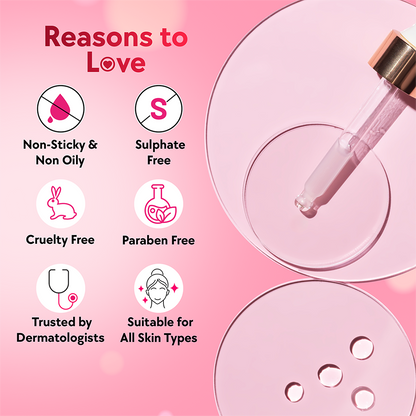 Outshine Korean Face Serum + Make up Pouch
