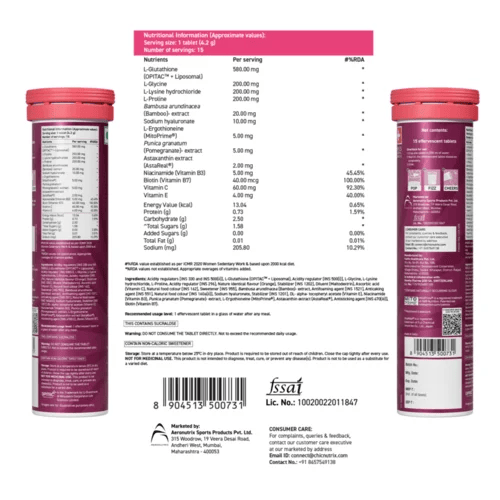 Glow Advance Nutritional Information