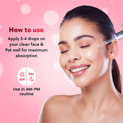 Outshine Korean Face Serum + Make up Pouch