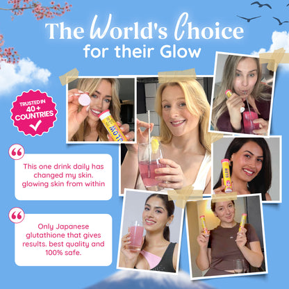 Glow - Glutathione Tablets for Glowing & Brightening Skin - Assorted Starter Pack