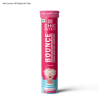 Bounce – Keratin Boosters & Biotin for Hair Growth & Hair Fall Control - Raspberry