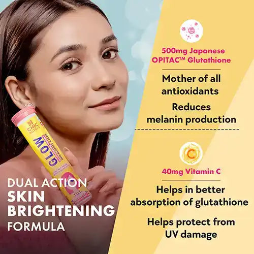 Chicnutrix Glow Glutathione Tablets – Dual Action Skin Brightening with Japanese OPITAC™ Glutathione & Vitamin C