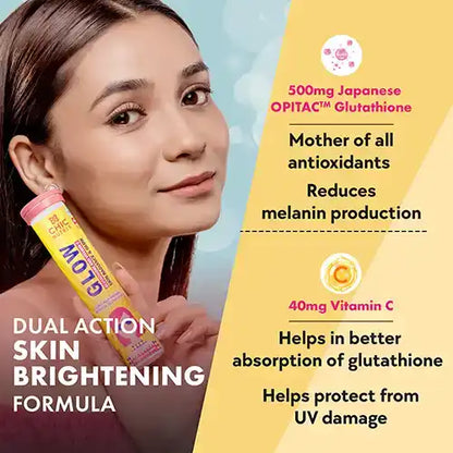 Chicnutrix Glow Glutathione Tablets – Dual Action Skin Brightening with Japanese OPITAC™ Glutathione & Vitamin C