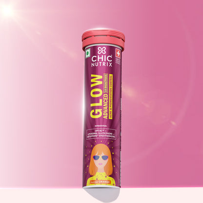 Chicnutrix Glow Advanced – Liposomal Glutathione, Ergothioneine & Strong Antioxidant Formula for Uneven Skin Tone