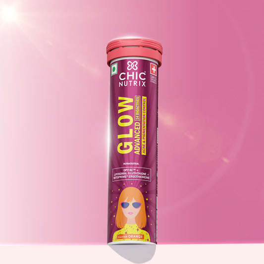 Chicnutrix Glow Advanced – Liposomal Glutathione, Ergothioneine & Strong Antioxidant Formula for Uneven Skin Tone