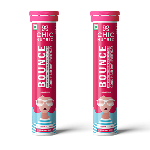 Bounce – Keratin Boosters & Biotin for Hair Growth & Hair Fall Control - Raspberry