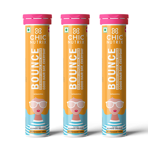 Bounce – Keratin Boosters & Biotin for Hair Growth & Hair Fall Control - Mango