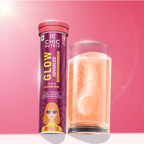 Chicnutrix Glow Advanced – Liposomal Glutathione, Ergothioneine & Strong Antioxidant Formula for Uneven Skin Tone