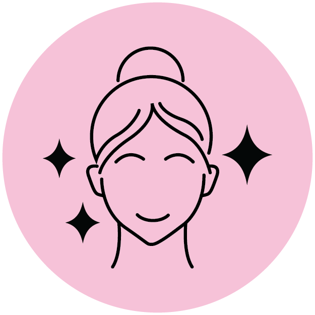 Icon showing Chicnutrix Glow adds skin glow and radiance