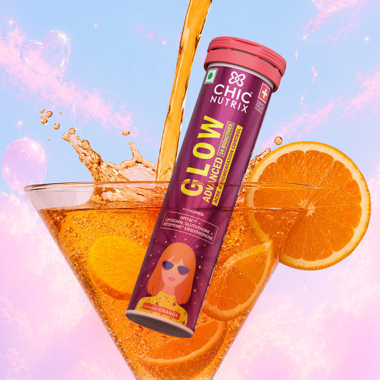 Chicnutrix Glow Advanced – Liposomal Glutathione, Ergothioneine & Strong Antioxidant Formula for Uneven Skin Tone