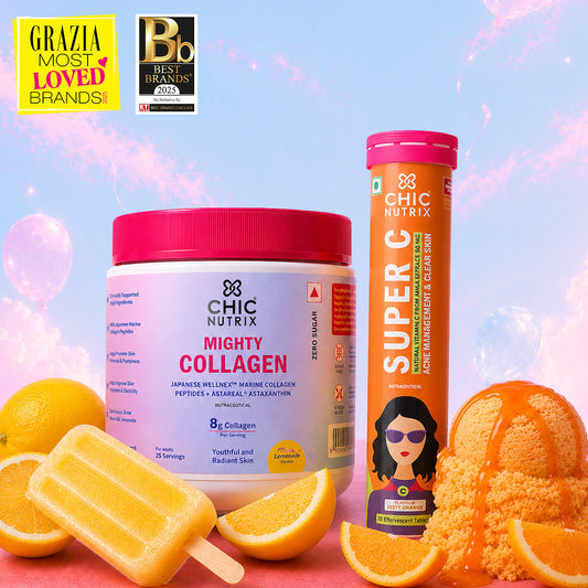 Skin Brightening & Firming Combo with Vitamin C and Marine Collagen