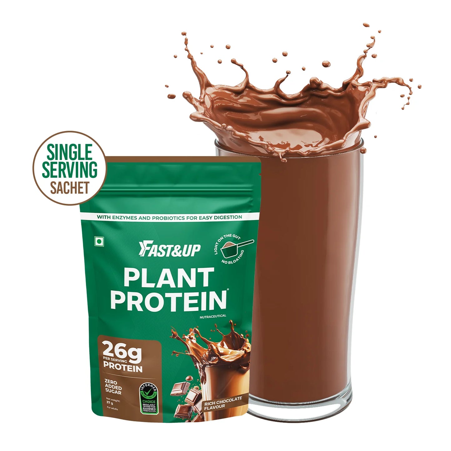 Plant Protein - Rich Chocolate - Single Serving Sachet